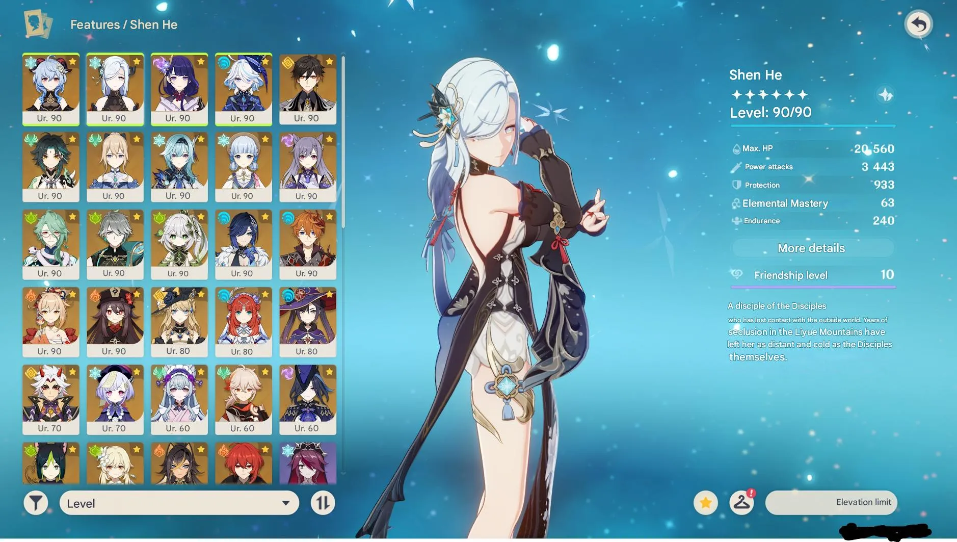 GI990 High-End AR59 77 LEG Account | GanYu C3 + Amos, Eula C3 + Song of Broken Pines, Tartaglia C2 + Polar Star, Xiao C1 